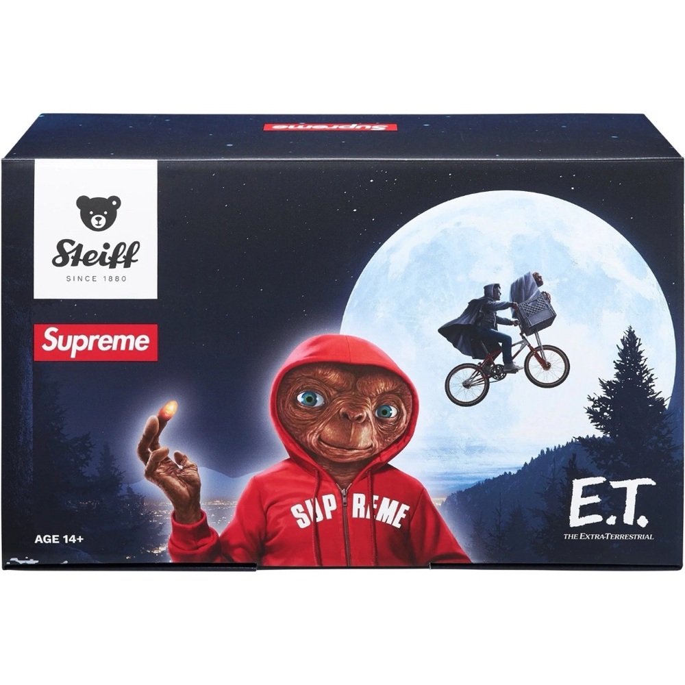 New Supreme ET x Steiff E.T. Plush Red Hoodie Collectible Soldout!! - Picture 2 of 2